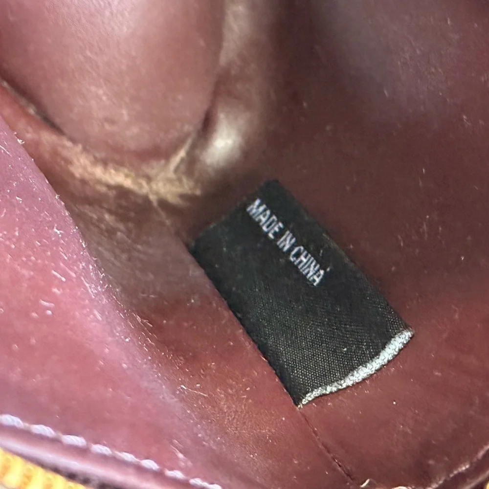 Dagne dover Elegant Burgundy Leather Clutch - Picture 9 of 11